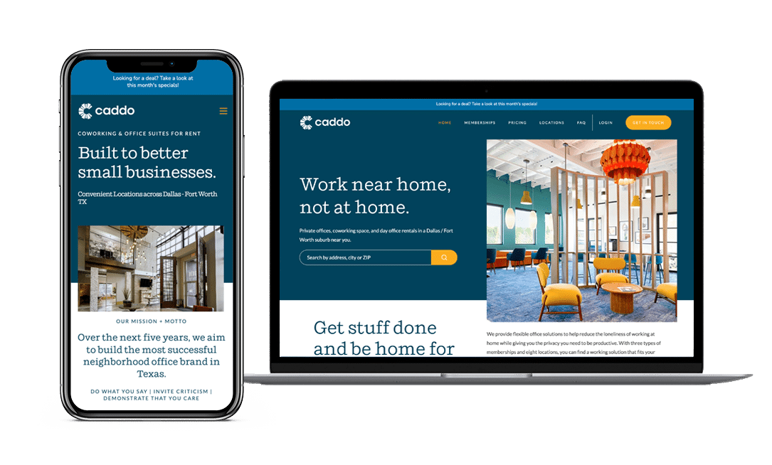 Caddo Offices Website Project by Lead Gear with Mobile Responsive Design