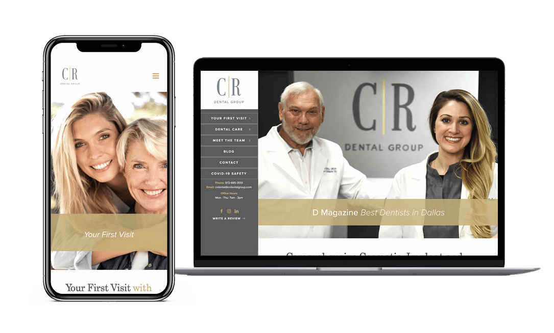 CR Dental Website Project by Lead Gear with Mobile Responsive Design